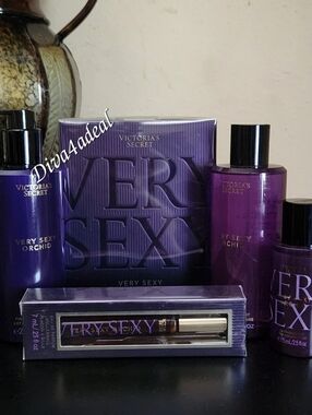 Victoria’s Secret VERY SEXY ORCHID 3.4 FL OZ EDP 5PC Bundle